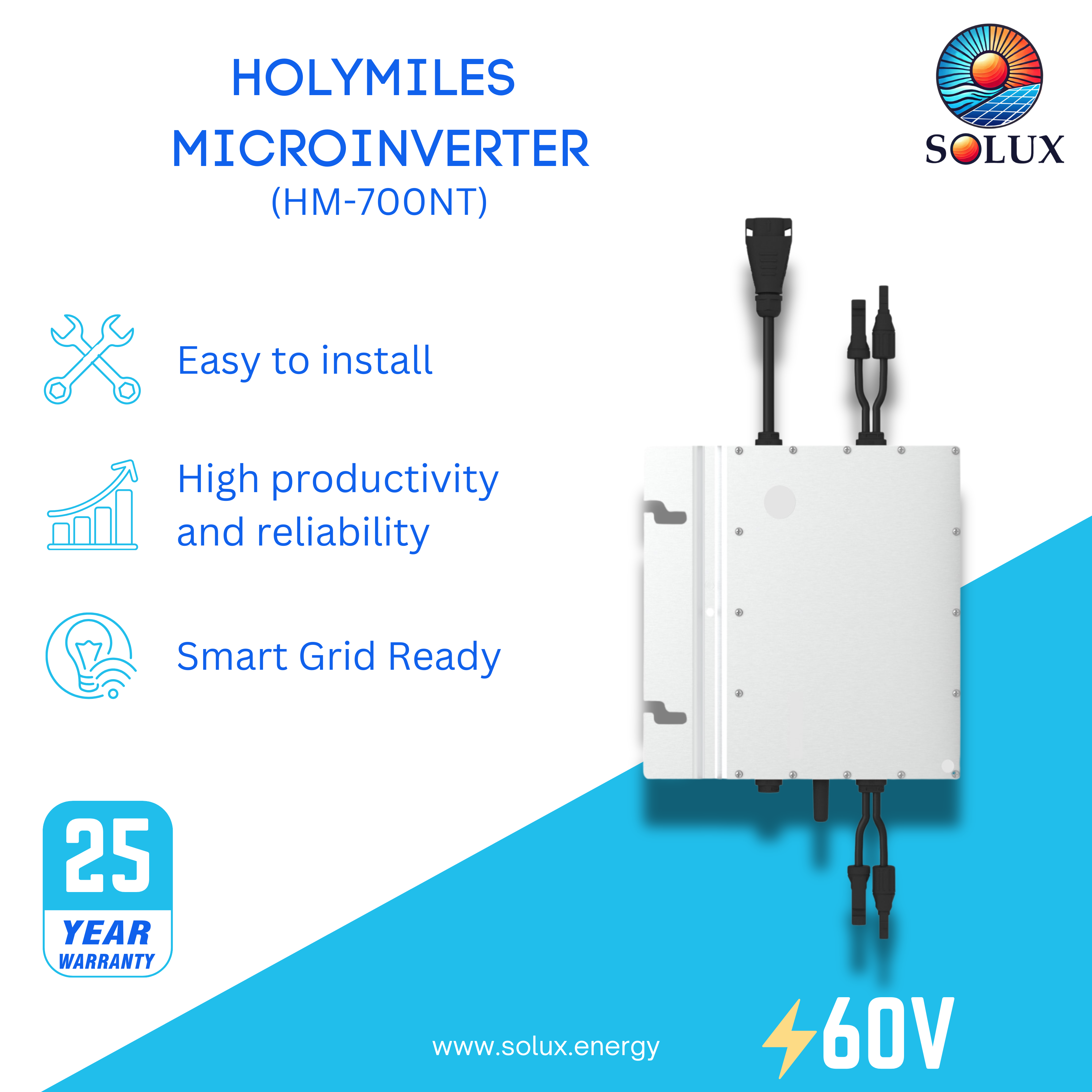 This is an image of Hoymiles Microinverter Solar System HM-NT 700T